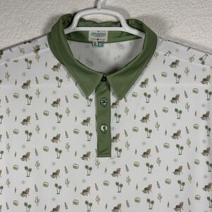 Sendero Provisions Men's Polo Shirt Short Sleeve Cowboy Western Oasis White XL